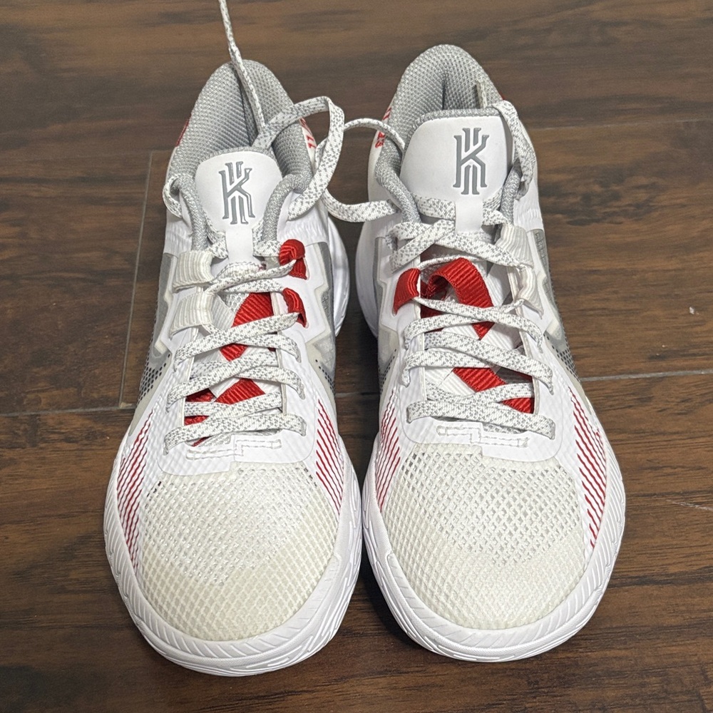 Nike Kids White and Red Sneakers